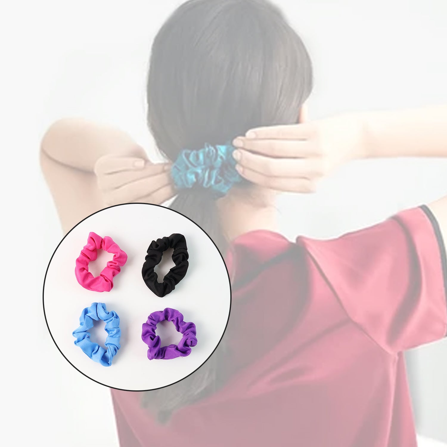 Soft Elastic Hair Scrunchies - (Set) Soft Elastic Hair Scrunchies - (Set)